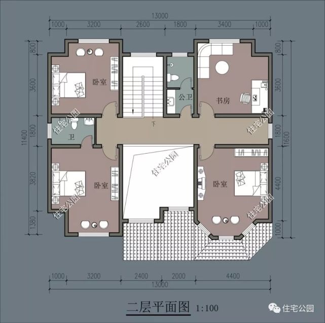 精选图库：20套农村美式风格户型图