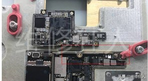 iPhoneX摔后不启动中高层掉点一键刷机出错56检修构思