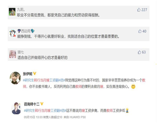 研究生辞职做月嫂被骂浪费教育资源，结果一年净赚20万