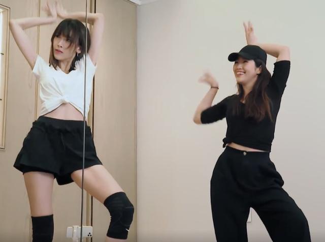 林志颖带老婆上综艺，练舞时看到全身照，这哪