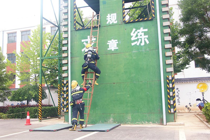 灵台消防救援大队开展安全员讲解示范教学