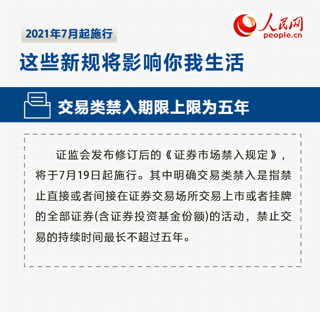这些新规7月起实施 将影响你我生活