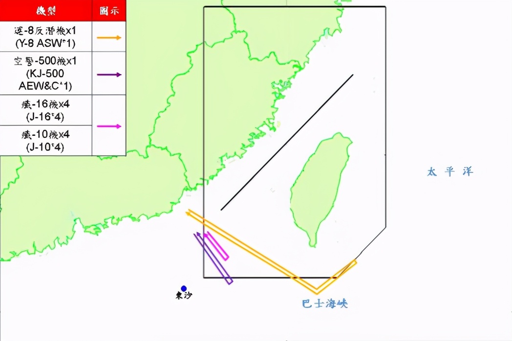 以武拒统死路一条，辽宁舰编队和十架军机出动，对台形成合围之势