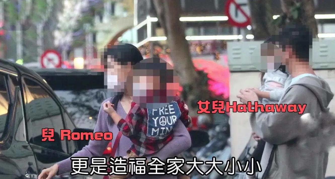 周杰倫一家四口出門吃甜品，一雙兒女正臉曝光，姐弟模樣很可愛