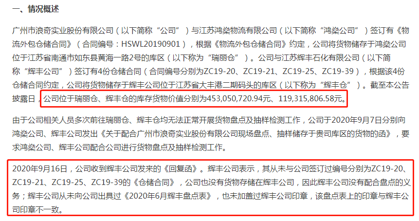 7亿逾期债务待偿 广州浪奇营收净利双降且因信批违法被调查