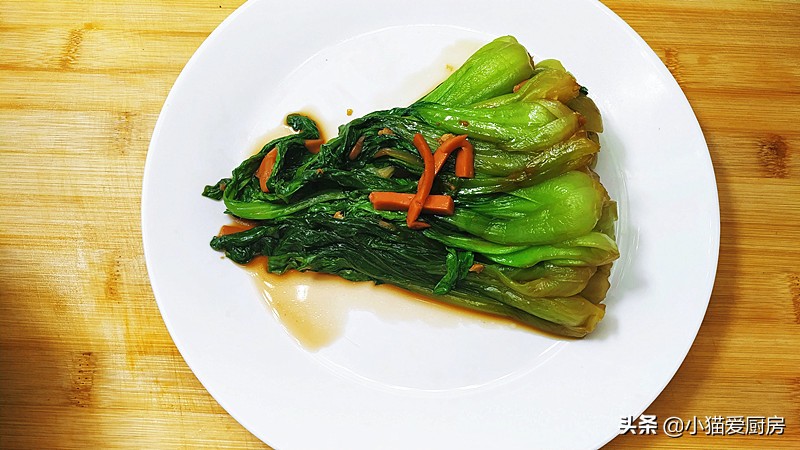 图片[10]-饭店“火腿肠油菜”为啥那么好吃？看大厨怎么做的 营养又美味-起舞食谱网