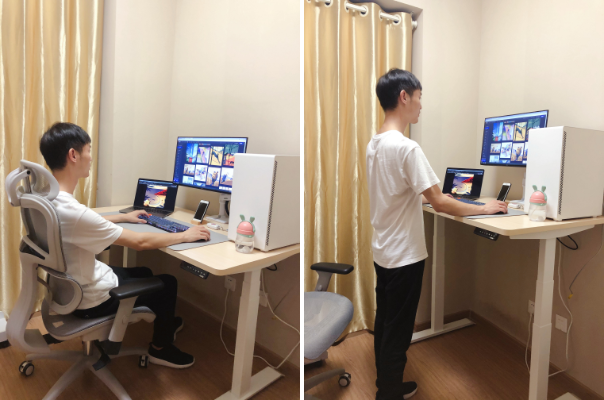 坐站交替，健康办公，达宝利DZ301电动升降桌使用体验