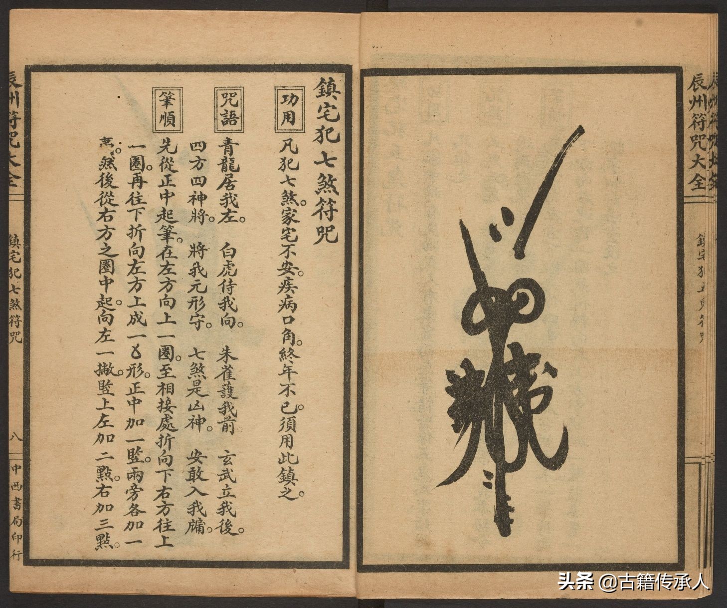 符咒类古籍 辰州符咒大全400多页 原本影印