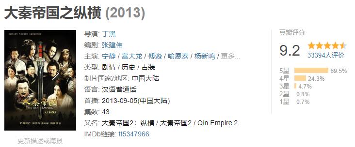 国产历史正剧排行榜，不是所有古装历史剧都叫正剧