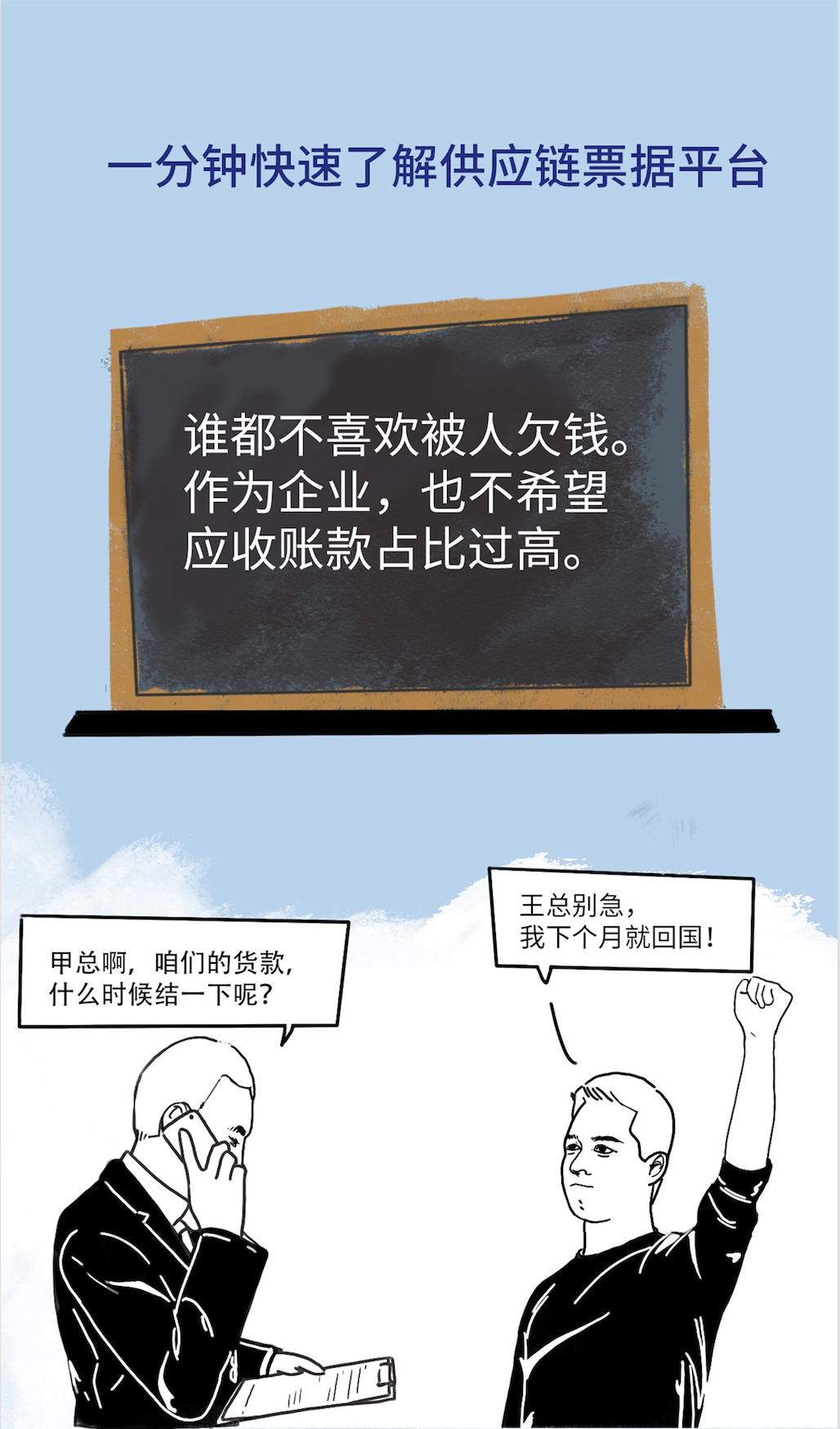 一分鐘快速了解供應(yīng)鏈票據(jù)平臺，還是漫畫版，一定要看