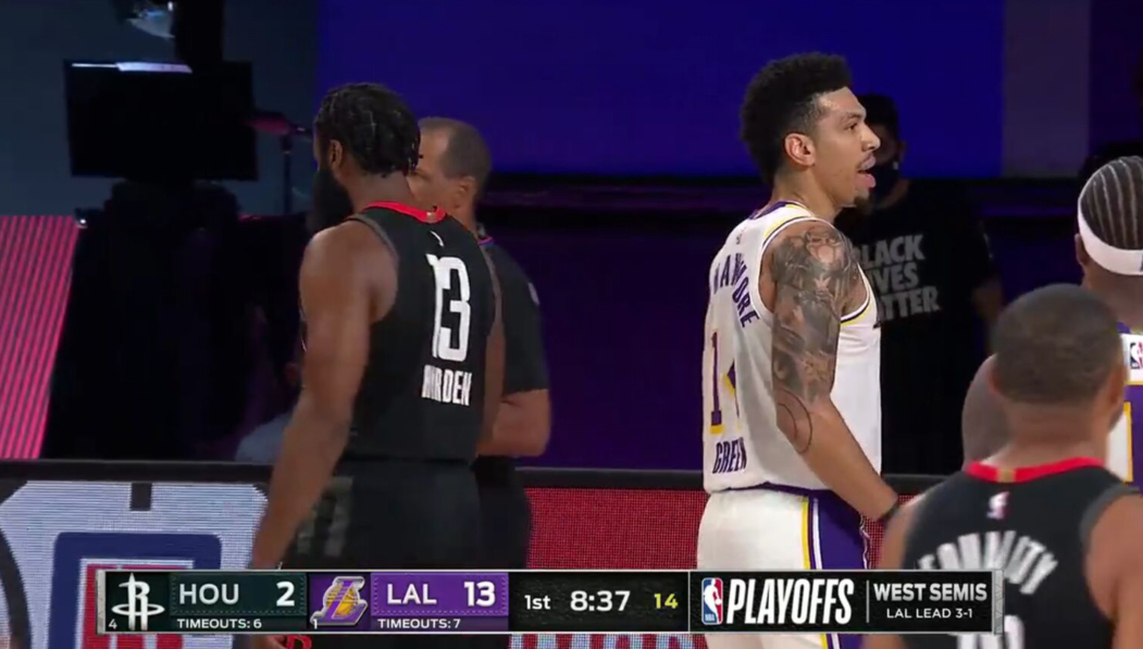 詹姆斯19+6+5，哈登19+2，湖人最高領先22分，半場結束火箭落後11分！（影）-黑特籃球-NBA新聞影音圖片分享社區