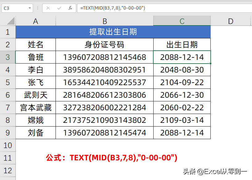 12组Excel函数公式，可直接套用，小白也能变大神