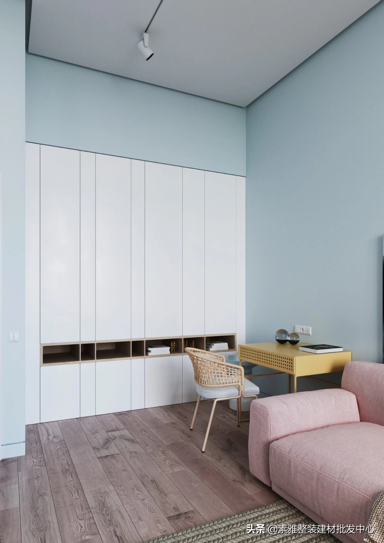 80㎡粉系北欧风，满满的少女心