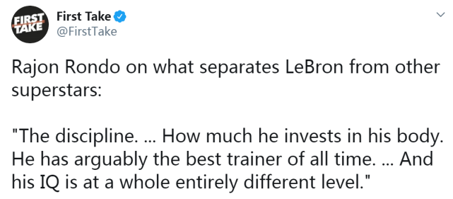 詹皇有何與眾不同？朗多列出四大要點：他的智商在一個不同的層次