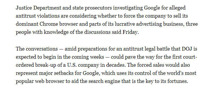 重磅消息！谷歌或将被迫卖掉Chrome浏览器，未来由谁接盘？