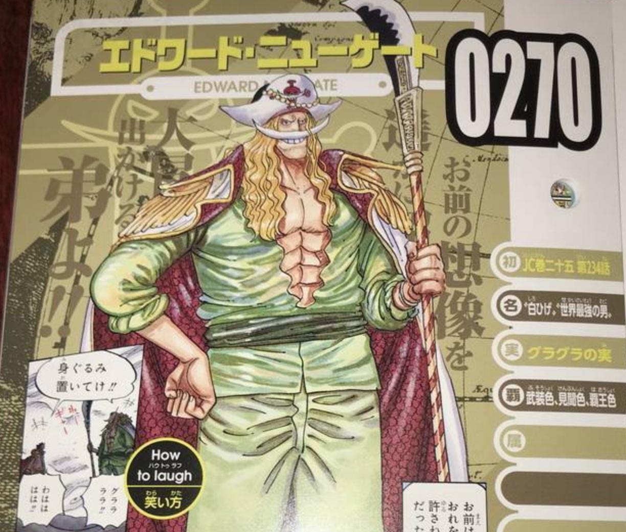 One Piece Official Information The White Beard 26 Years Ago Was The Strongest Man In The World Stronger Than Roger Inews