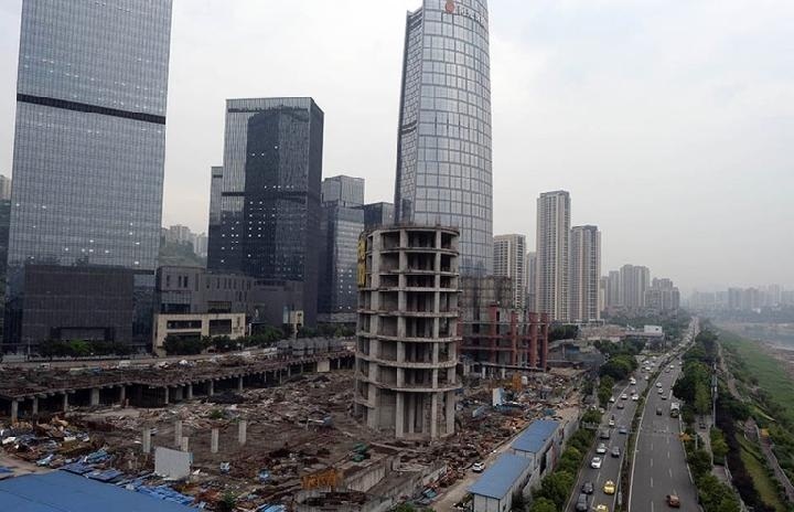 重庆市摩天大楼嘉陵帆影复工：高度为470米，尚