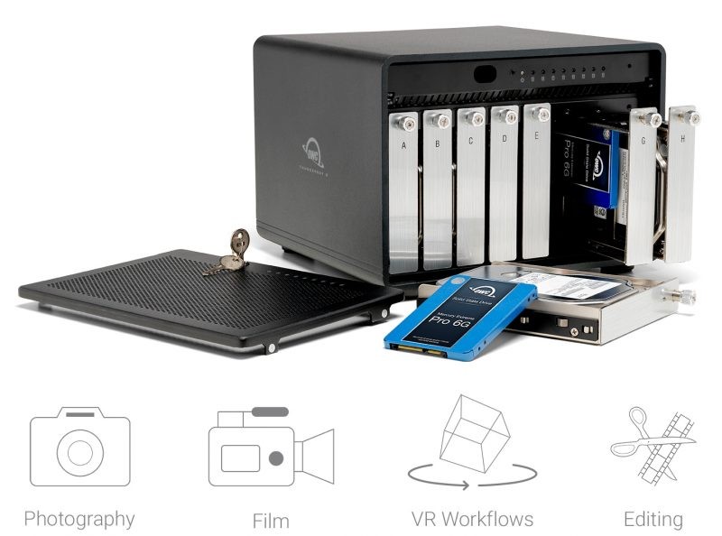 OWC ThunderBay 8 Thunderbolt 3 - 八盘 2.5" / 3.5" 硬盘 SSD 磁盘阵列