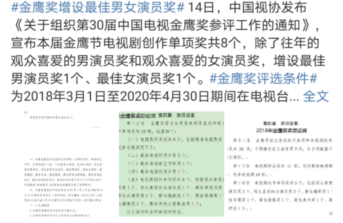 金鹰节增权威奖项！面重实力、质在饭圈，“金鹰水后”名正言顺了