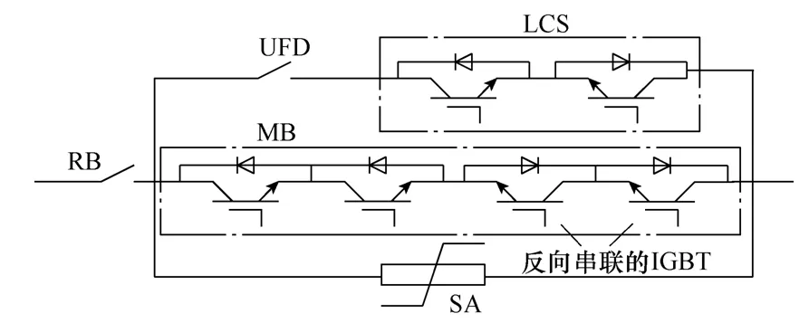 單向直流斷路器的拓撲與保護策略：結構簡單，開斷快速