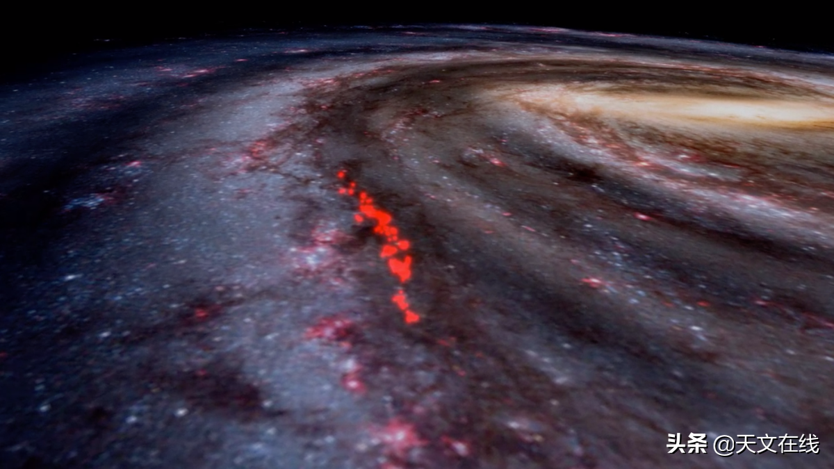 研究发现，银河旋臂也许实际上是附近气体云形成的庞大结构