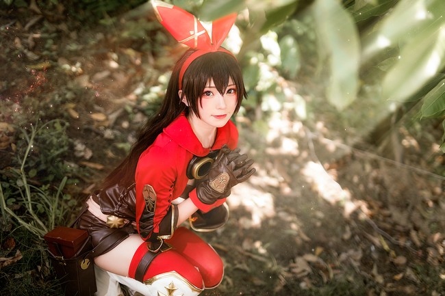 Coser Kitaro绮太郎_原神 安柏cos