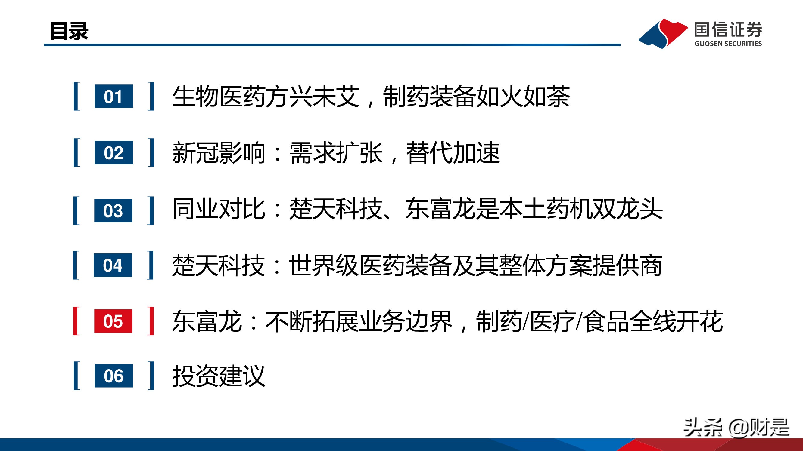 制药装备行业研究报告：替代正当时，龙头最受益
