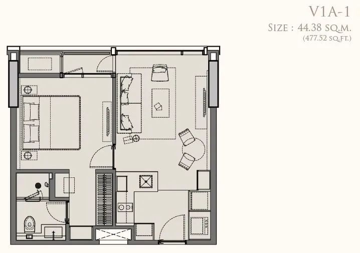 曼谷新CBD拉抛区双轨交汇高奢公寓 | The Crest Park Residences