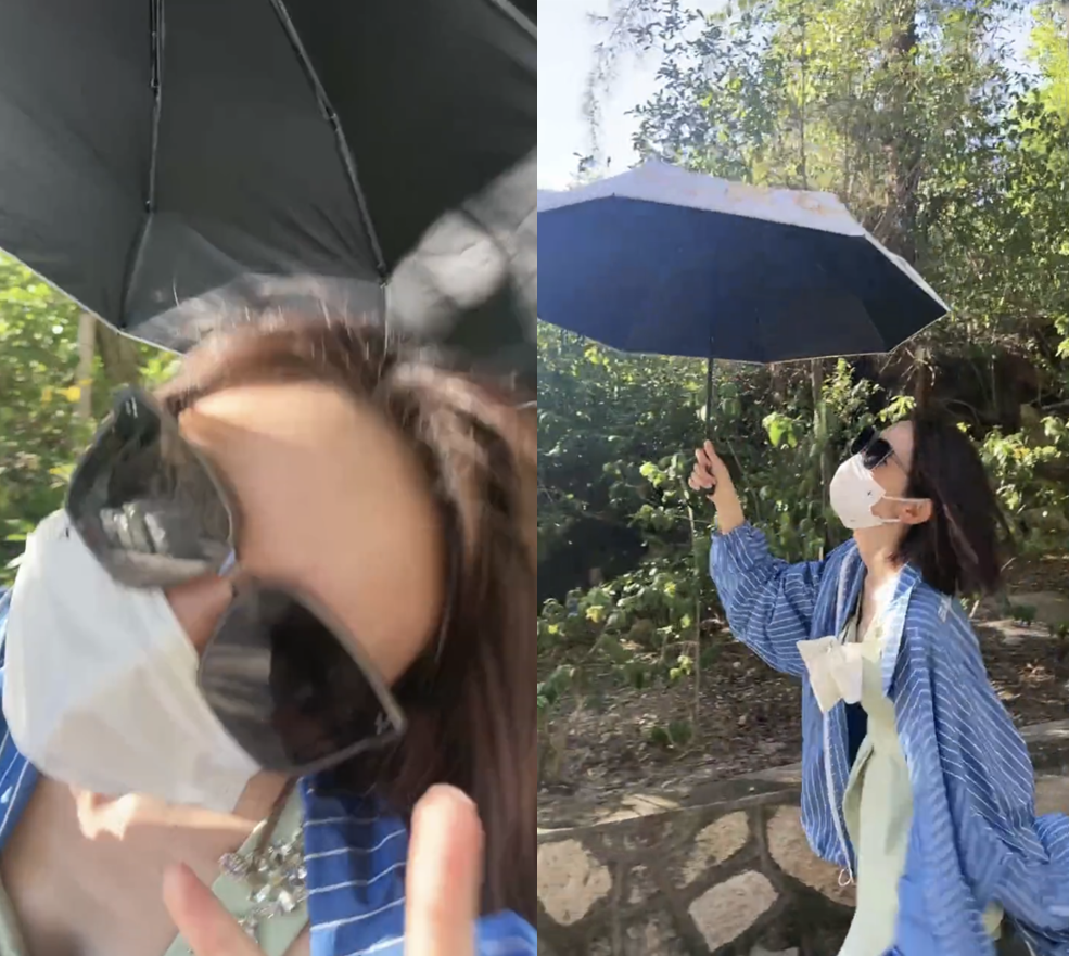 唐艺昕的小肚子真挺，这么宽松的外套，感觉张