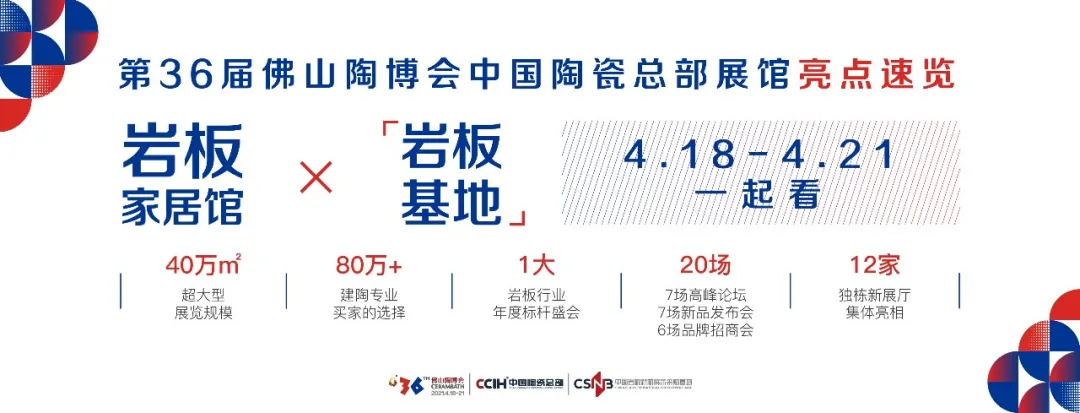 2021中国岩板峰会 | 豪华嘉宾阵容曝光