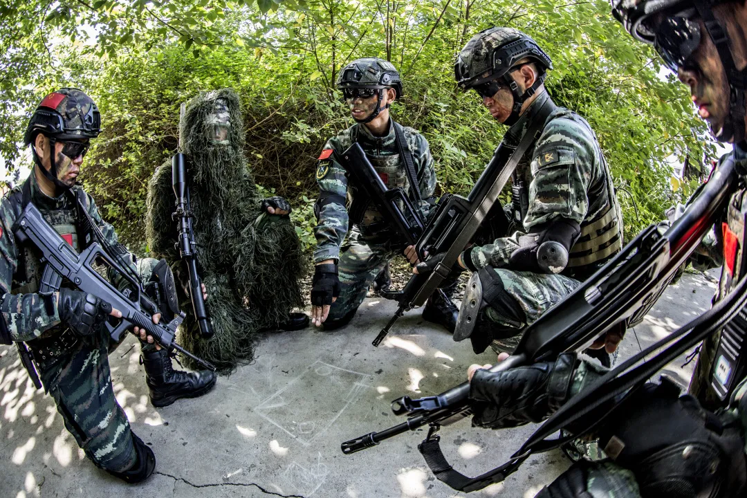 酷图来袭，带你直击武警特战队员密林“反恐”