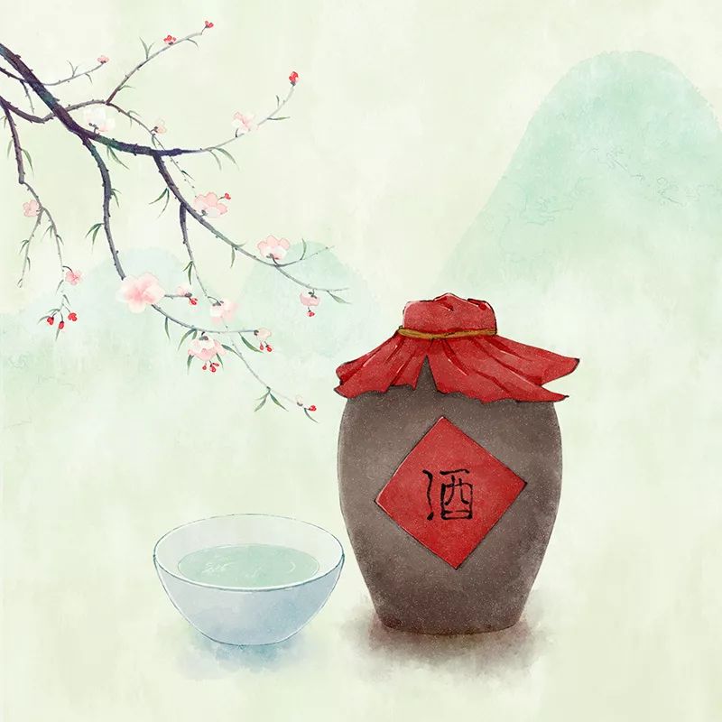 古风美物插画 | 裁为合欢扇，团团似明月