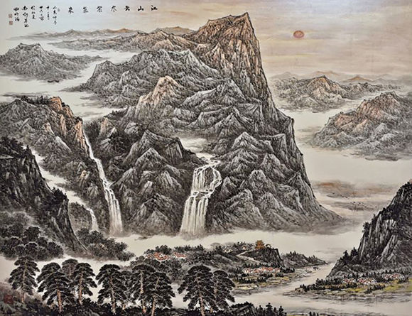 著名画家曲明泊——潇然笔墨致，灵秀山水中