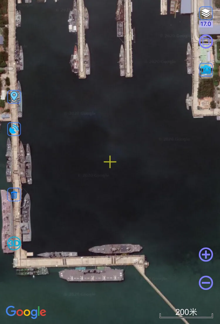 美国在亚洲主要军港高清卫星图