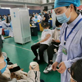 湘潭市中心医院方舱接种点开通特需通道啦