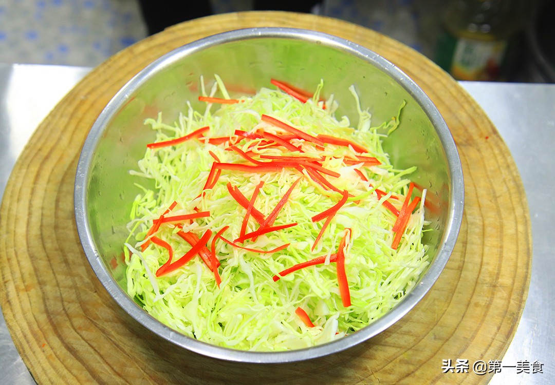 圖片[3]-【熗拌包菜絲】做法步驟圖  廚師長教你做-起舞食譜網
