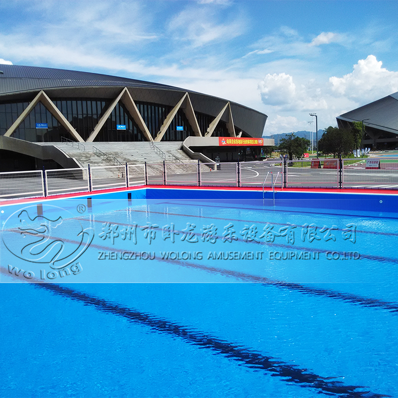 这两种成本不高的移动式泳池轻便易搭建，适合游泳场馆使用