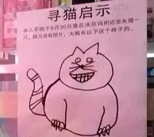 我收集的这些寻猫启示脑洞太大了,我就想问,你画的是什么?