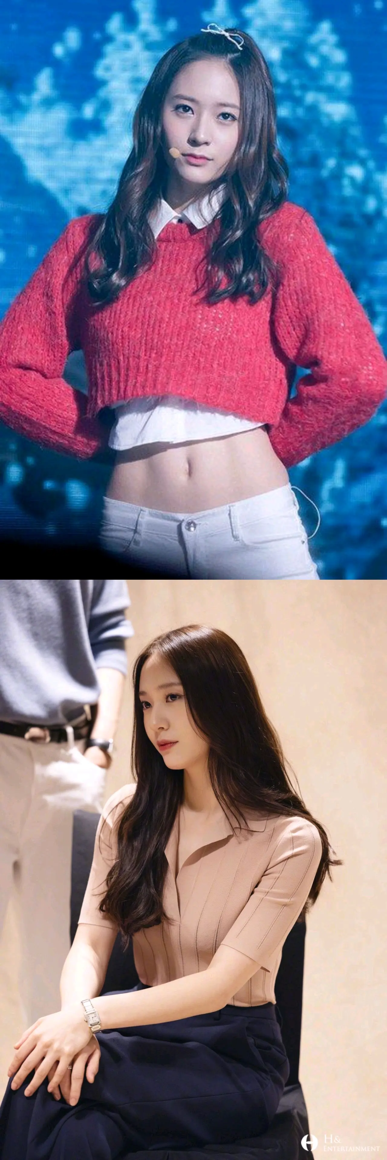 好像是第一次見鄭秀晶穿比辣條還辣的衣服，純欲天花板是不是定了