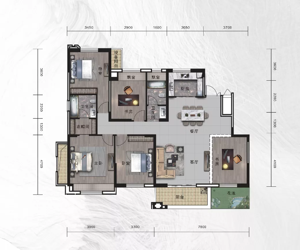 中瑞领航城｜七夕购房，约163m²花园洋房献给懂爱的你