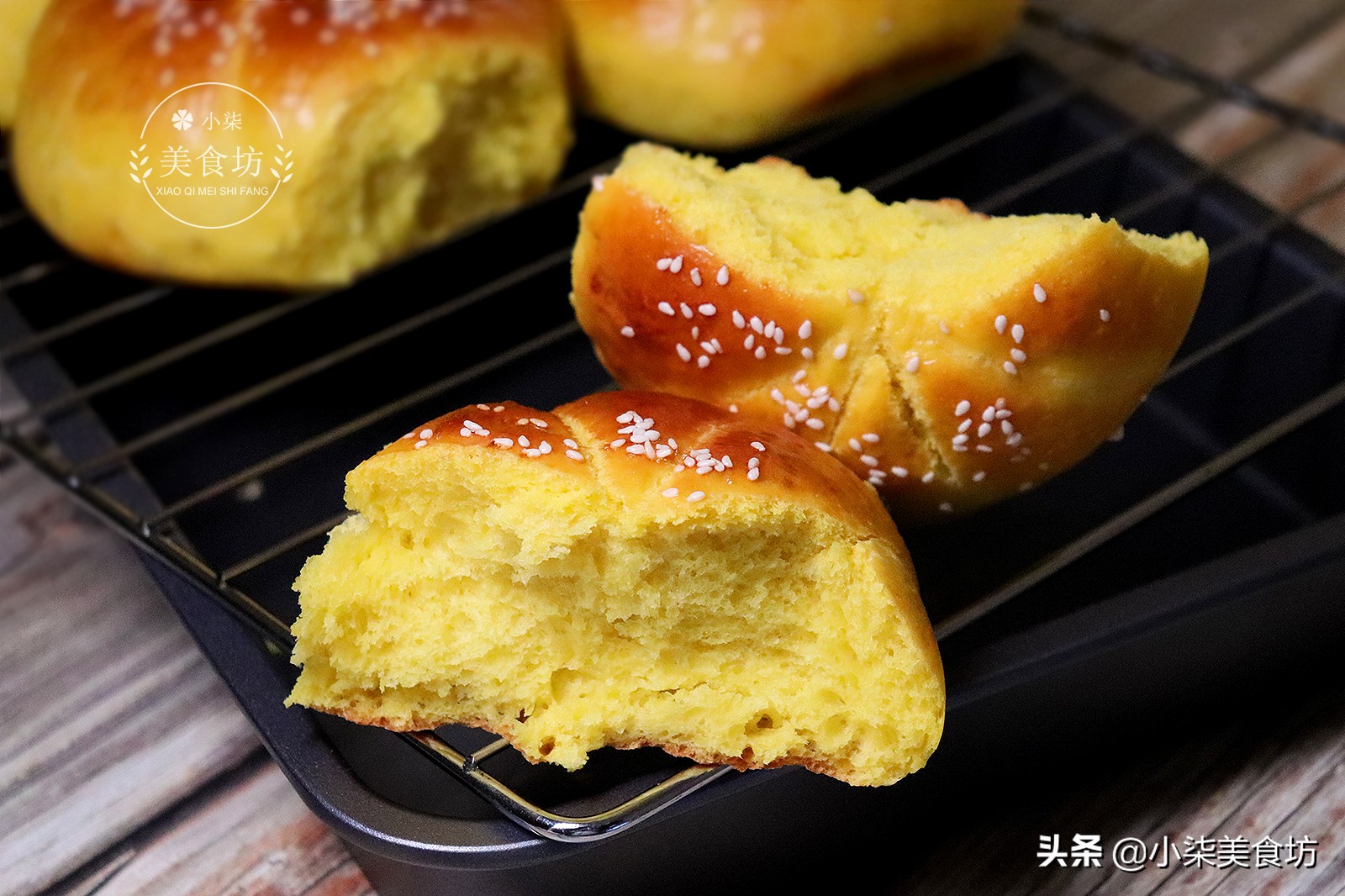 圖片[2]-南瓜里打2個雞蛋 不用蒸 不用烙 簡單一做 比面包還好吃-起舞食譜網