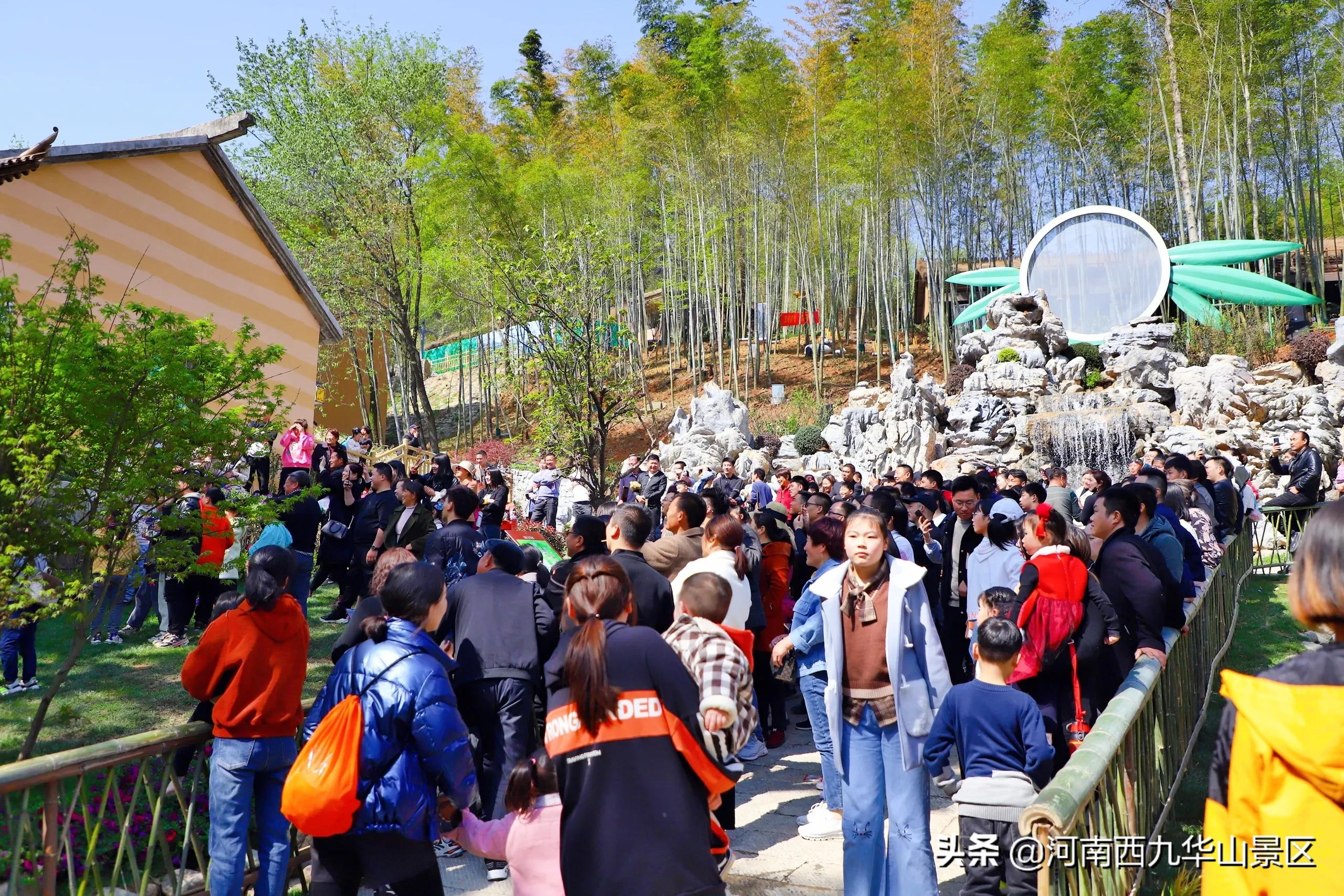 清明假期第二天，西九華山景區迎來客流高峰，人氣爆棚！秩序井然