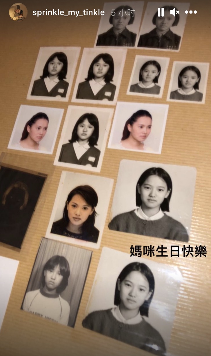 哈利曬母子舊照，素顏的伊能靜滿臉溫柔，童年的哈利值高於現在