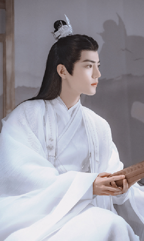 Xiao Zhan " jade bone Yao " decide makeup road to reflect exposure fully, gas of celestial being of a suit white garment waves, too handsome