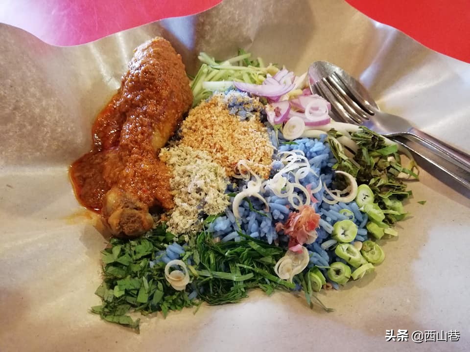 留园网 马来西亚最具特色的美食 蓝花饭 6park Com