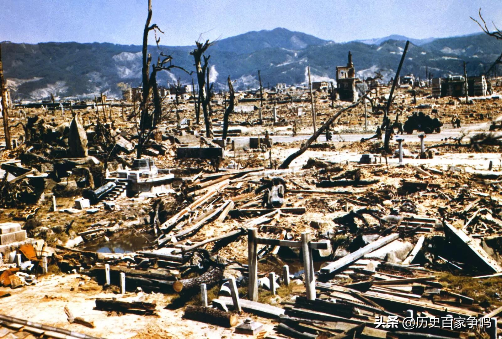 广岛长崎原子弹爆炸后悲惨的景象，希望日本能牢记这个教训