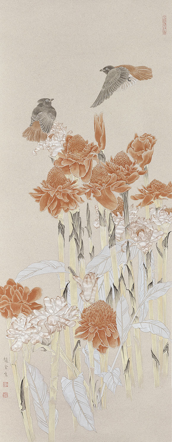 笔润春梅——赵金生工笔花鸟画展
