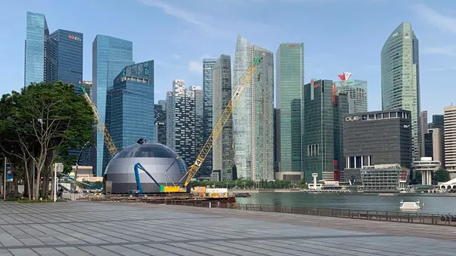 苹果|水上苹果零售店落户新加坡 抢先一睹实景图