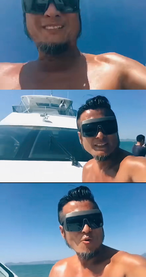 57岁孙兴光脚坐地裤子脱线，脸发红胡子灰，被曝