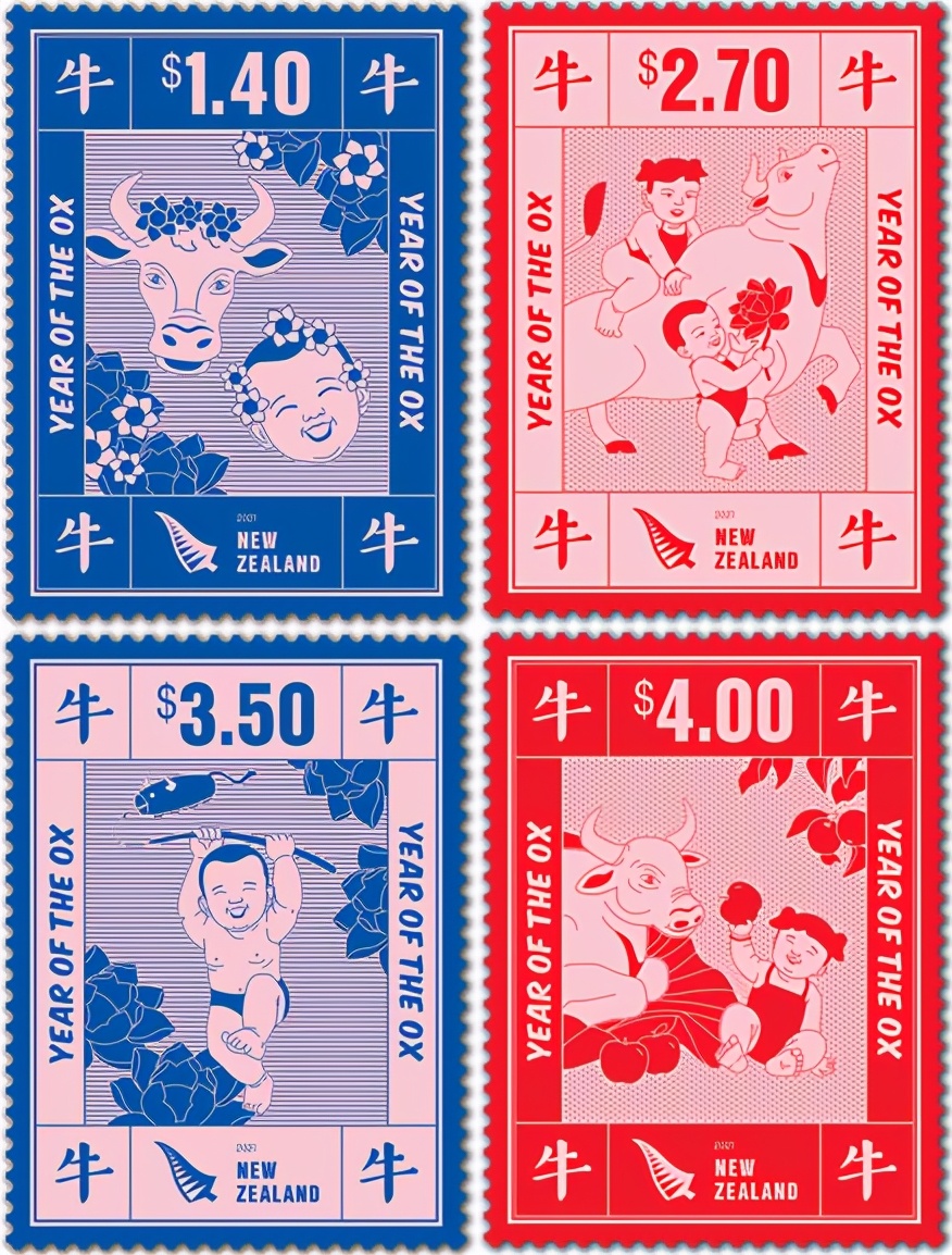 世界各国发行的牛年邮票你最喜欢哪一套？